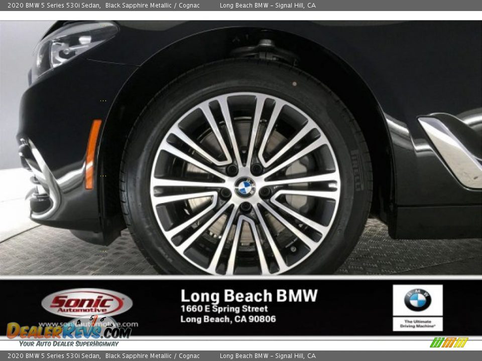 2020 BMW 5 Series 530i Sedan Black Sapphire Metallic / Cognac Photo #9