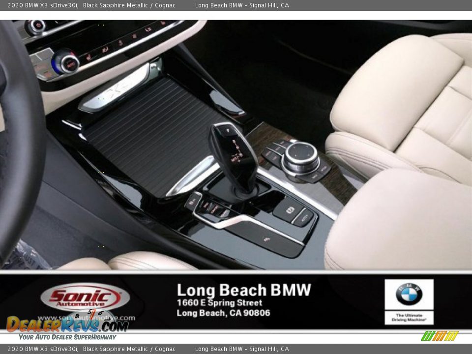 2020 BMW X3 sDrive30i Black Sapphire Metallic / Cognac Photo #6