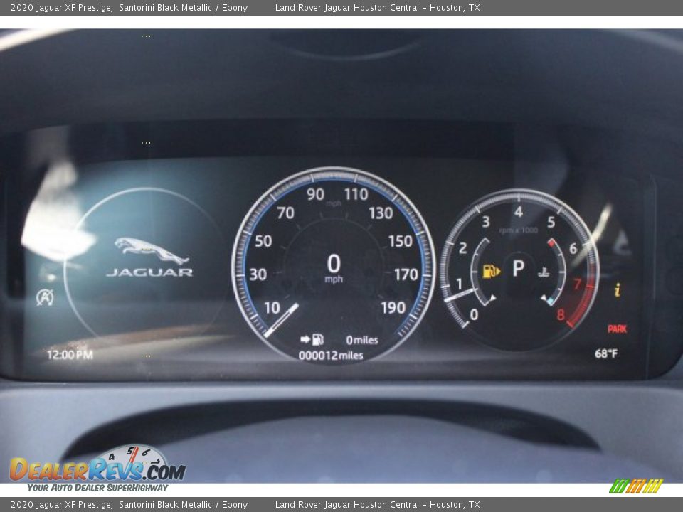 2020 Jaguar XF Prestige Santorini Black Metallic / Ebony Photo #23