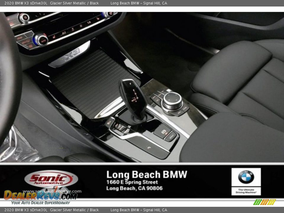 2020 BMW X3 sDrive30i Glacier Silver Metallic / Black Photo #6