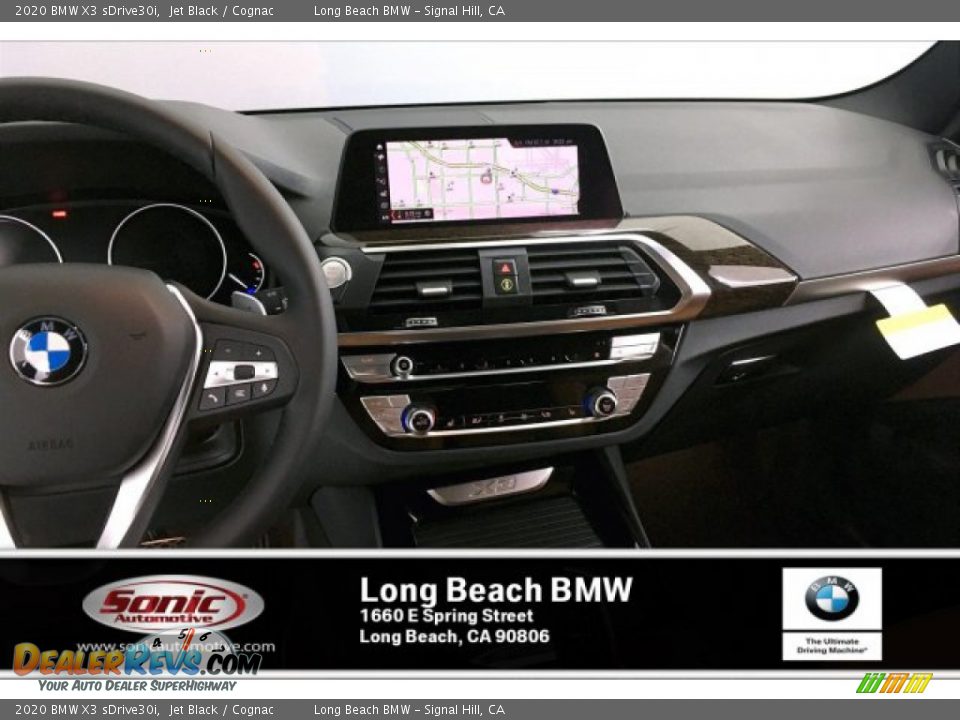 2020 BMW X3 sDrive30i Jet Black / Cognac Photo #5