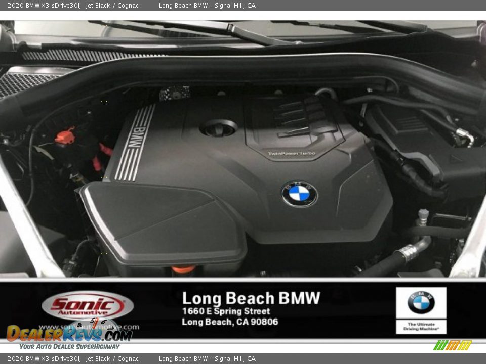 2020 BMW X3 sDrive30i Jet Black / Cognac Photo #8