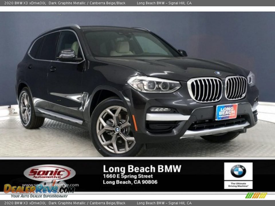 2020 BMW X3 xDrive30i Dark Graphite Metallic / Canberra Beige/Black Photo #1