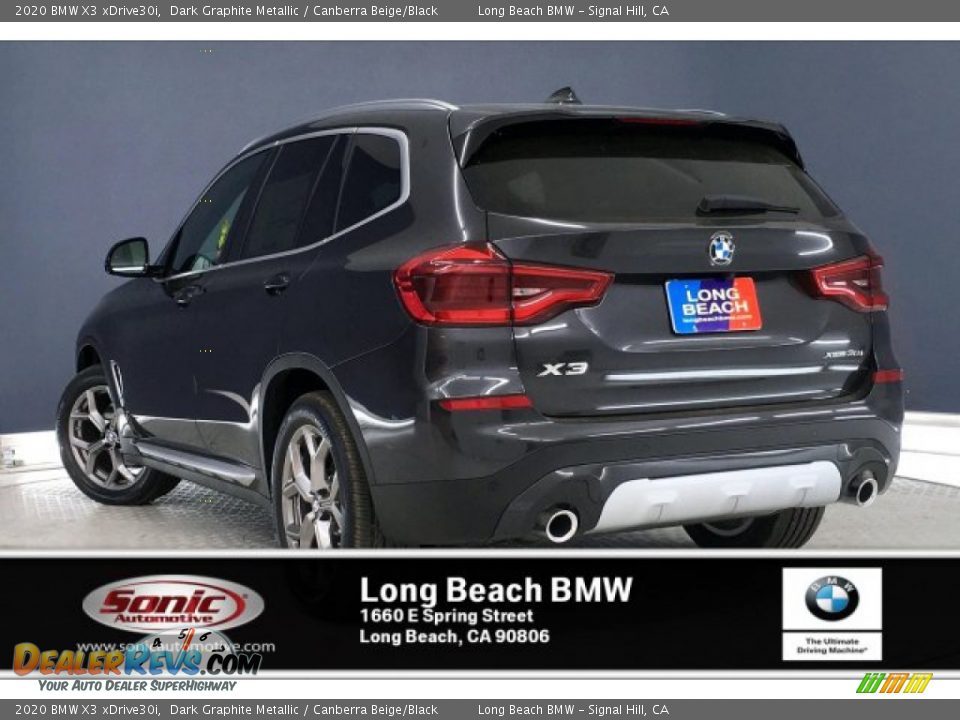 2020 BMW X3 xDrive30i Dark Graphite Metallic / Canberra Beige/Black Photo #2