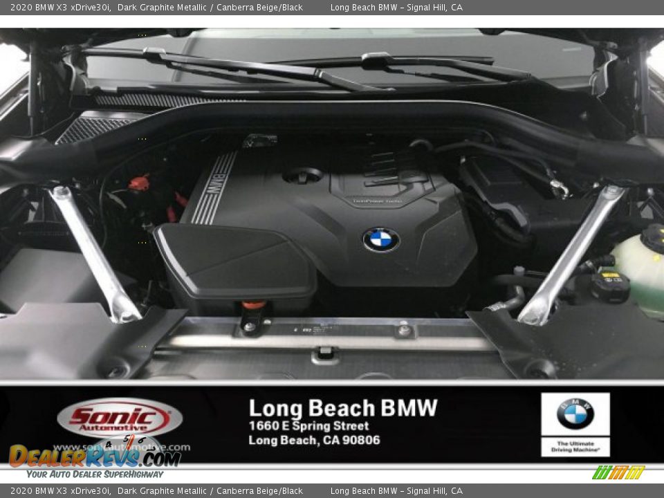 2020 BMW X3 xDrive30i Dark Graphite Metallic / Canberra Beige/Black Photo #8