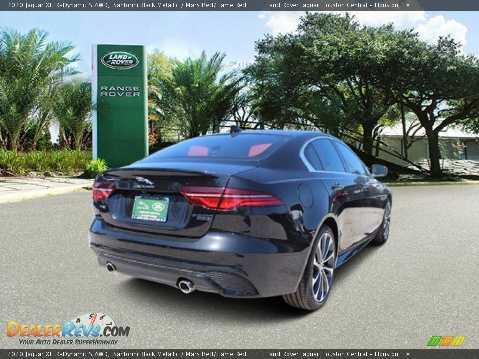 2020 Jaguar XE R-Dynamic S AWD Santorini Black Metallic / Mars Red/Flame Red Photo #2