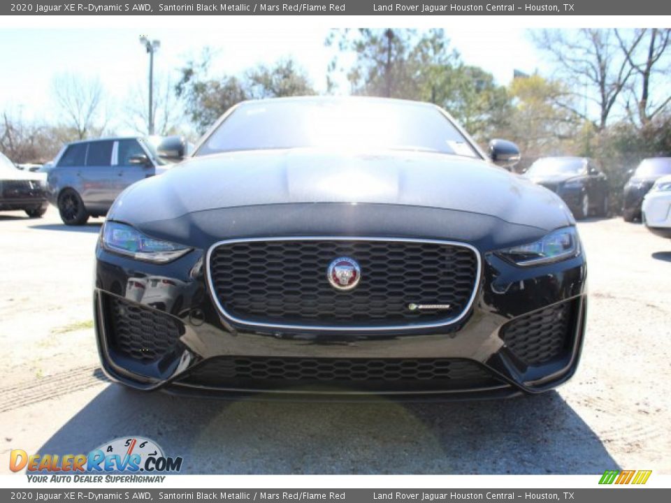 2020 Jaguar XE R-Dynamic S AWD Santorini Black Metallic / Mars Red/Flame Red Photo #8