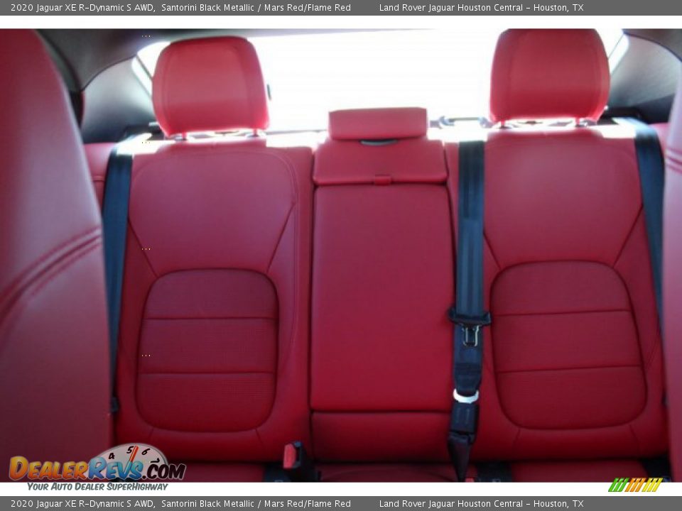 2020 Jaguar XE R-Dynamic S AWD Santorini Black Metallic / Mars Red/Flame Red Photo #21