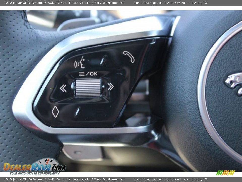 2020 Jaguar XE R-Dynamic S AWD Santorini Black Metallic / Mars Red/Flame Red Photo #22