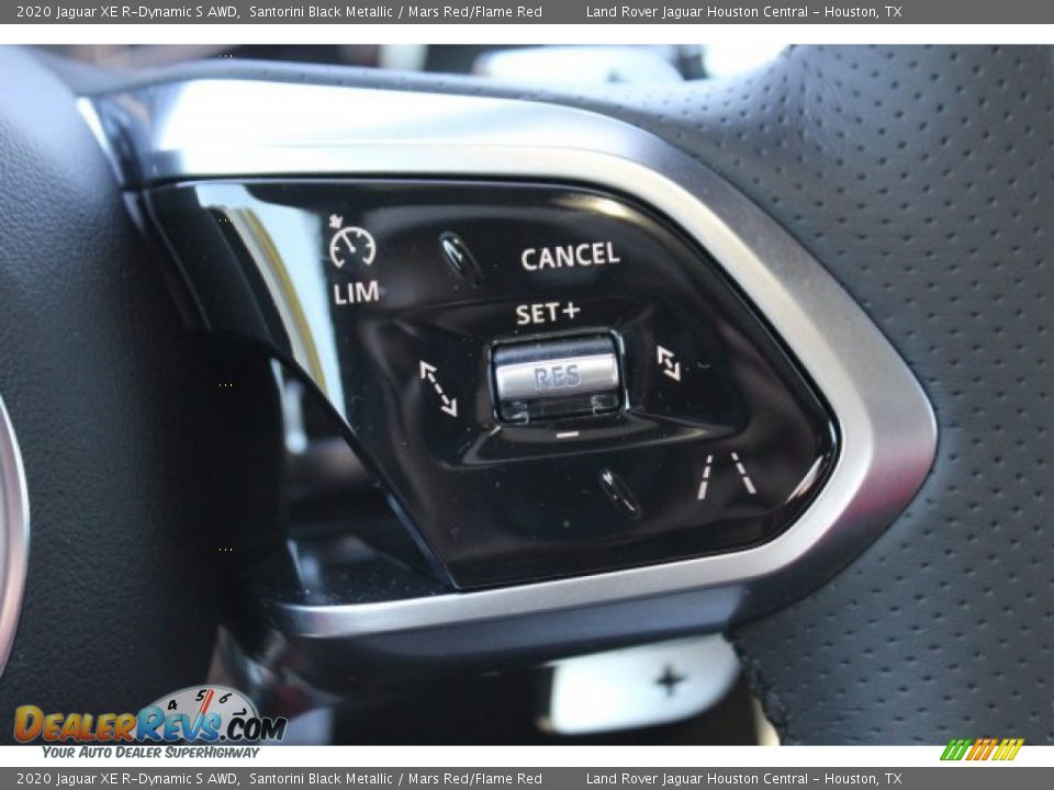2020 Jaguar XE R-Dynamic S AWD Santorini Black Metallic / Mars Red/Flame Red Photo #23