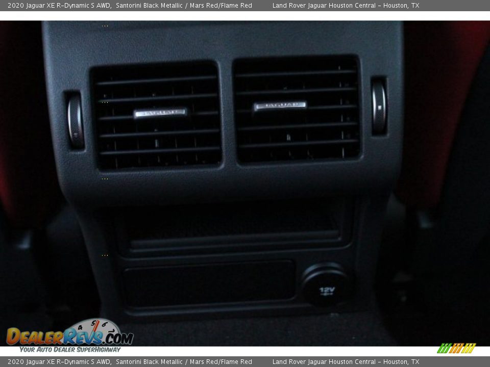 2020 Jaguar XE R-Dynamic S AWD Santorini Black Metallic / Mars Red/Flame Red Photo #28