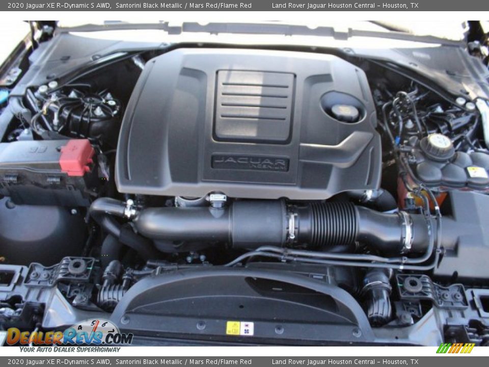 2020 Jaguar XE R-Dynamic S AWD Santorini Black Metallic / Mars Red/Flame Red Photo #31