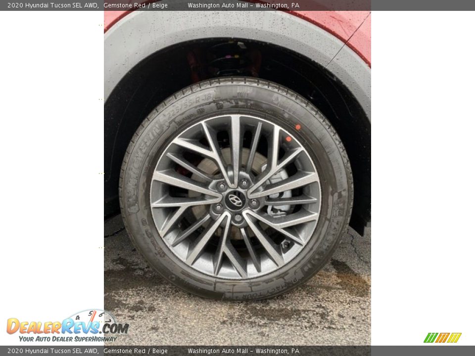 2020 Hyundai Tucson SEL AWD Gemstone Red / Beige Photo #26