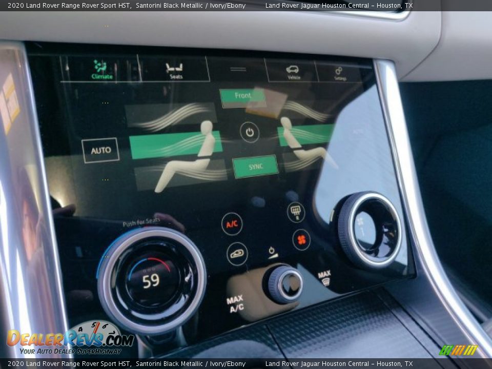 2020 Land Rover Range Rover Sport HST Santorini Black Metallic / Ivory/Ebony Photo #14