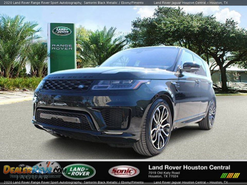 2020 Land Rover Range Rover Sport Autobiography Santorini Black Metallic / Ebony/Pimento Photo #1
