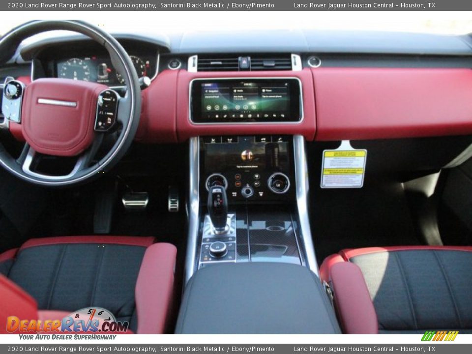 2020 Land Rover Range Rover Sport Autobiography Santorini Black Metallic / Ebony/Pimento Photo #4