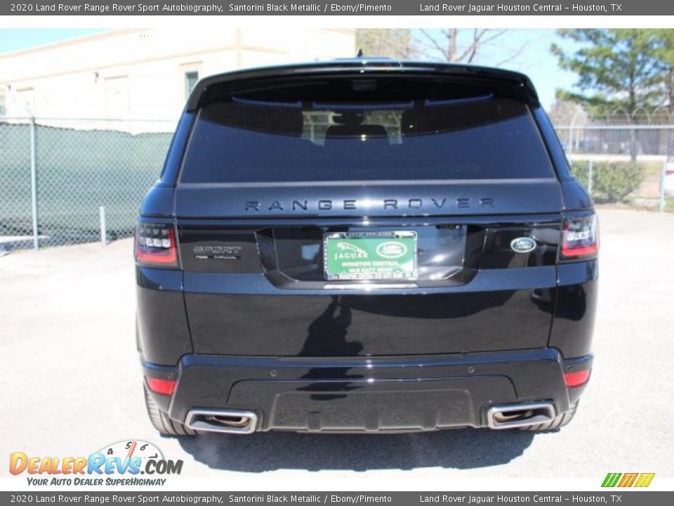 2020 Land Rover Range Rover Sport Autobiography Santorini Black Metallic / Ebony/Pimento Photo #7