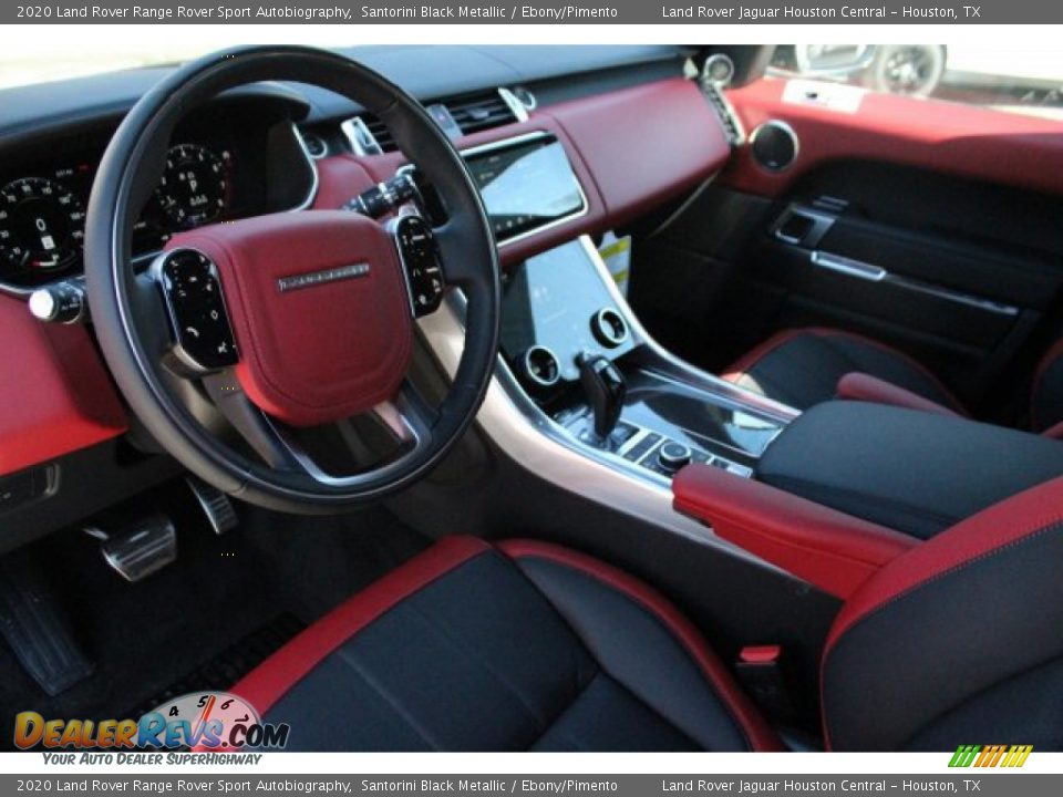 2020 Land Rover Range Rover Sport Autobiography Santorini Black Metallic / Ebony/Pimento Photo #12