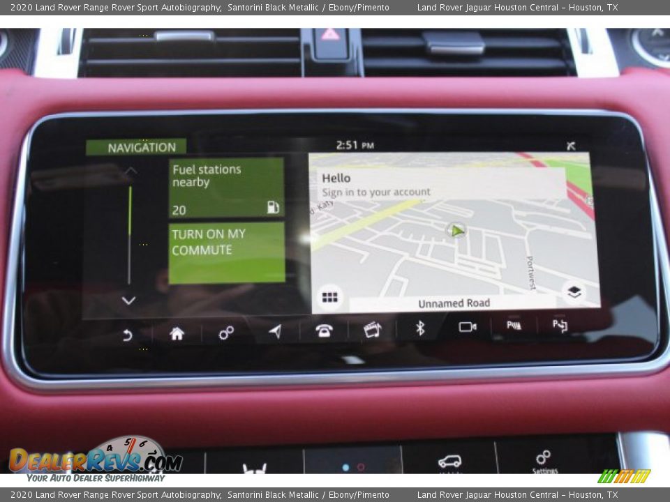 2020 Land Rover Range Rover Sport Autobiography Santorini Black Metallic / Ebony/Pimento Photo #14