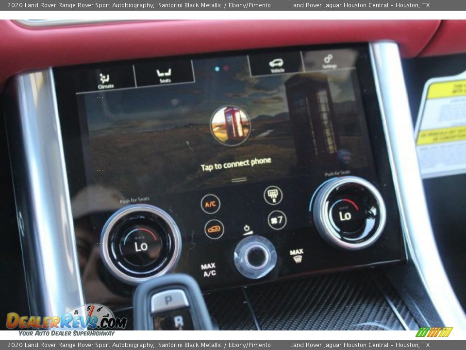 2020 Land Rover Range Rover Sport Autobiography Santorini Black Metallic / Ebony/Pimento Photo #16