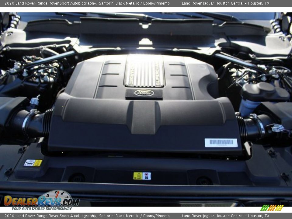 2020 Land Rover Range Rover Sport Autobiography Santorini Black Metallic / Ebony/Pimento Photo #31