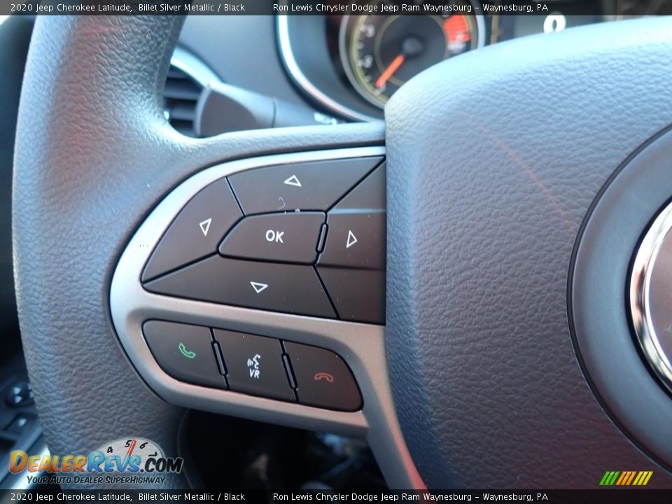 2020 Jeep Cherokee Latitude Billet Silver Metallic / Black Photo #18