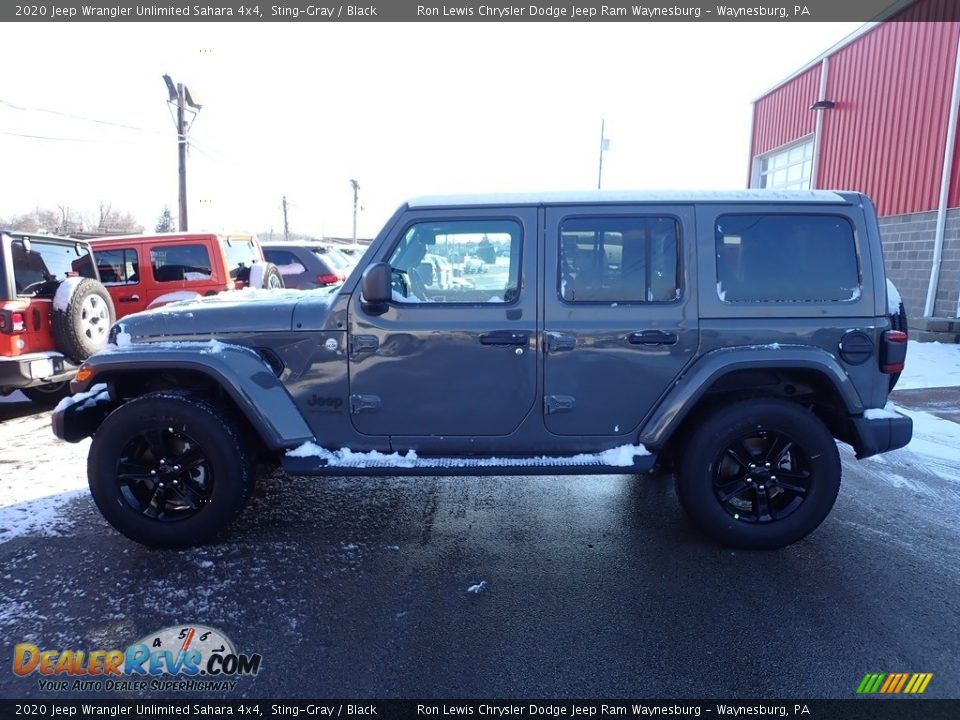 2020 Jeep Wrangler Unlimited Sahara 4x4 Sting-Gray / Black Photo #2