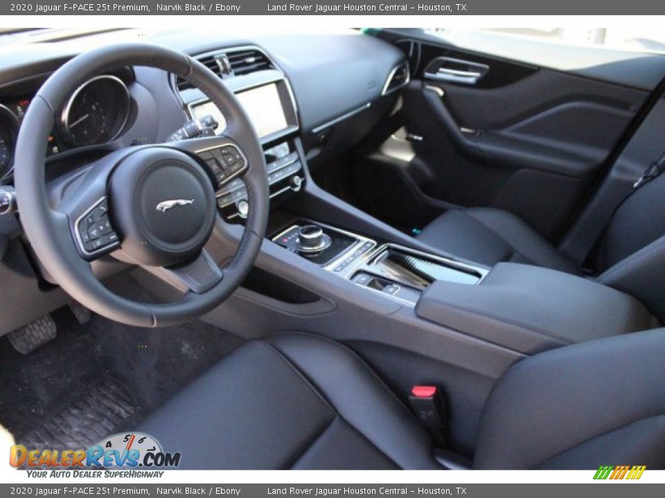 2020 Jaguar F-PACE 25t Premium Narvik Black / Ebony Photo #12