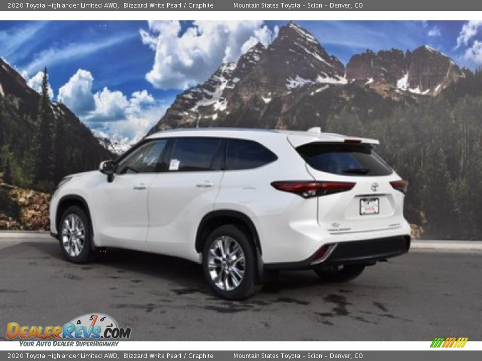 2020 Toyota Highlander Limited AWD Blizzard White Pearl / Graphite Photo #3