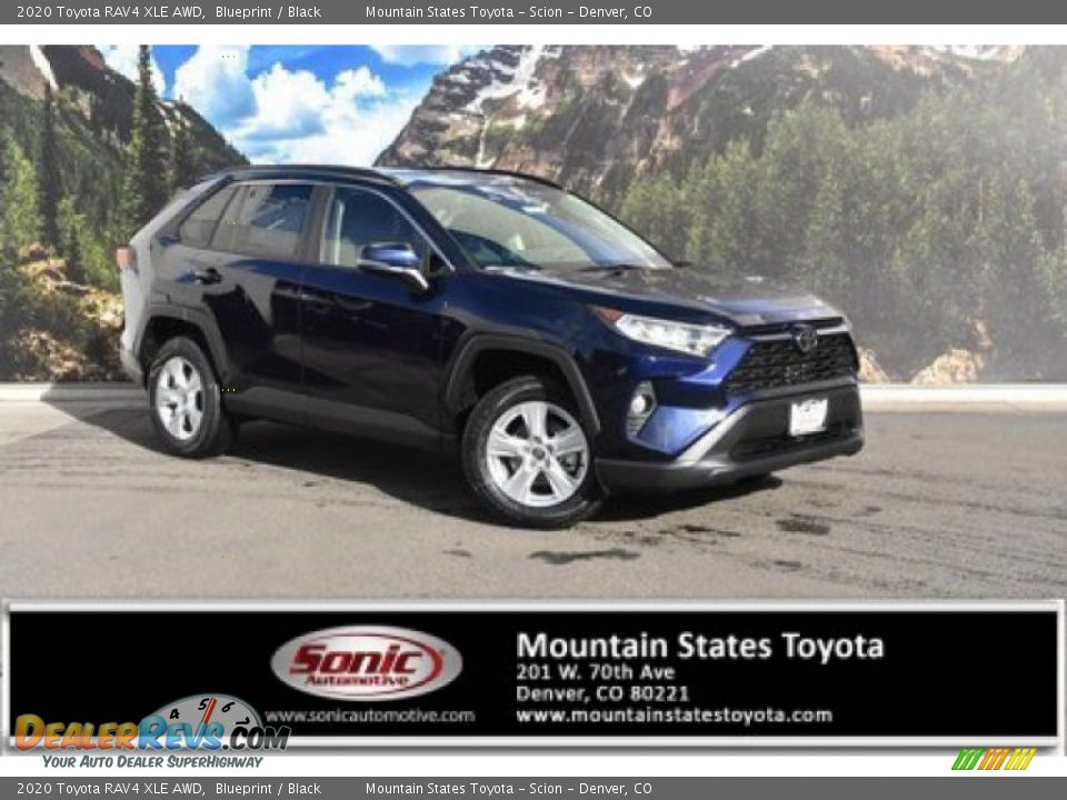 2020 Toyota RAV4 XLE AWD Blueprint / Black Photo #1