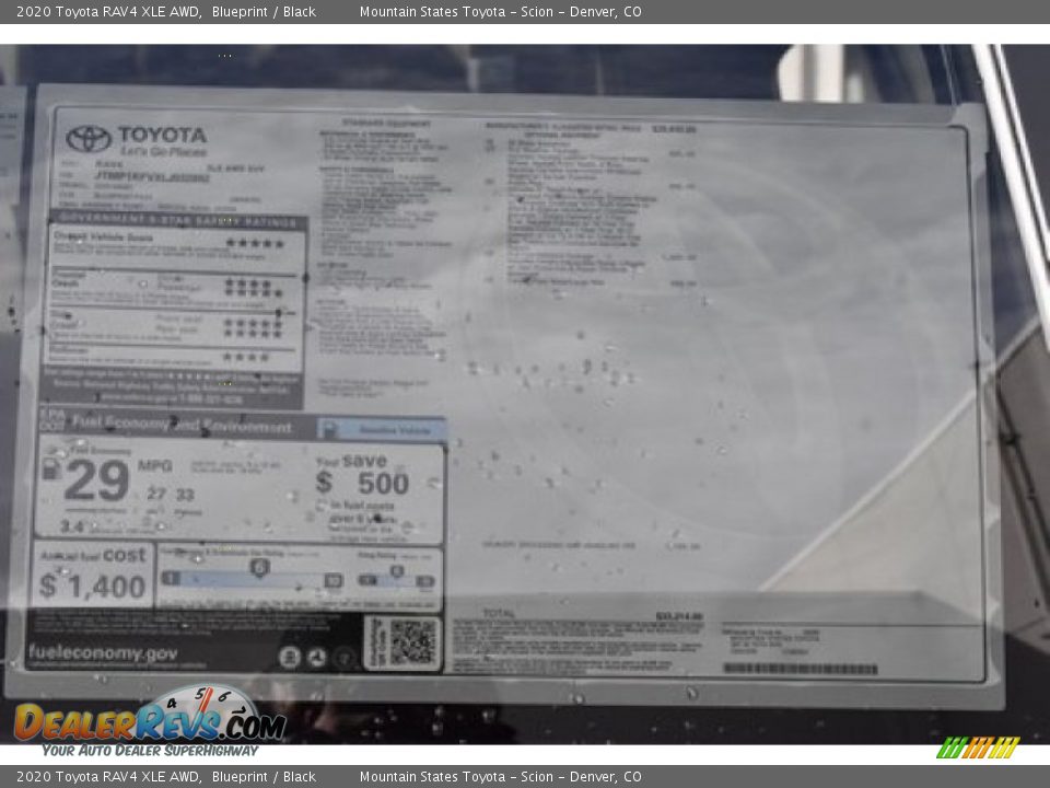 2020 Toyota RAV4 XLE AWD Blueprint / Black Photo #11