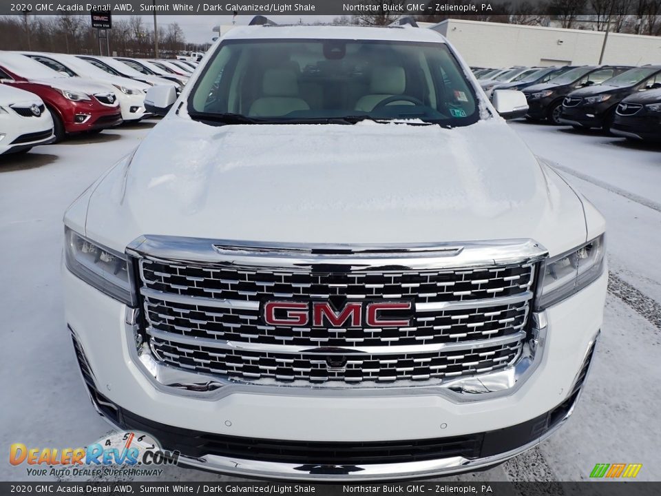 2020 GMC Acadia Denali AWD Summit White / Dark Galvanized/Light Shale Photo #2