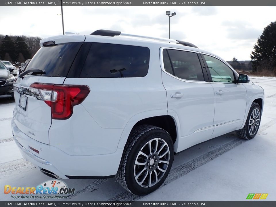 2020 GMC Acadia Denali AWD Summit White / Dark Galvanized/Light Shale Photo #5