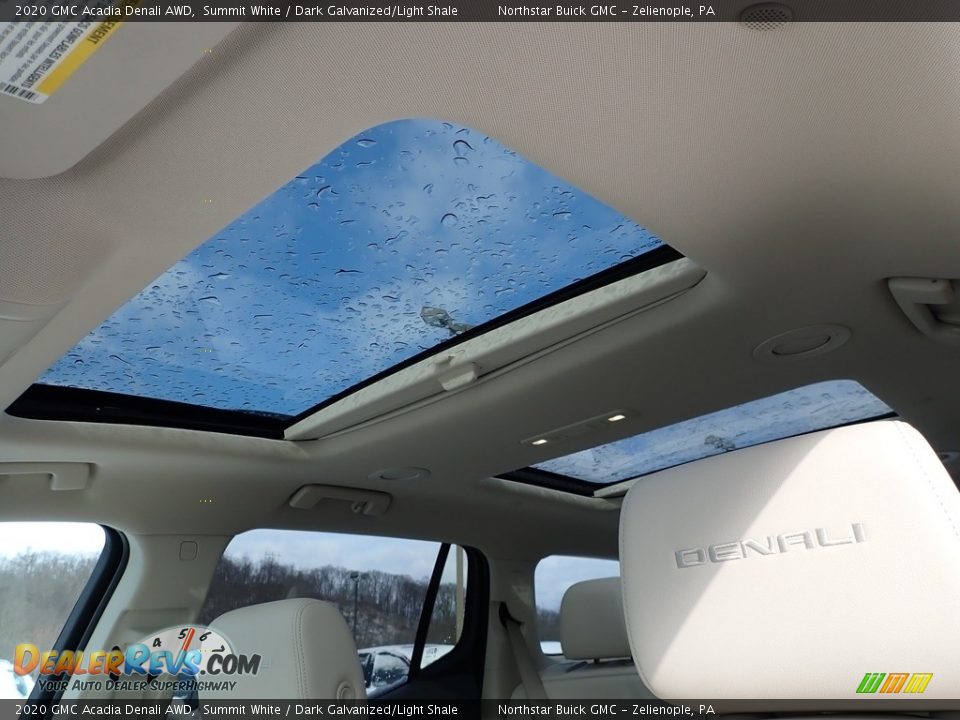 2020 GMC Acadia Denali AWD Summit White / Dark Galvanized/Light Shale Photo #12