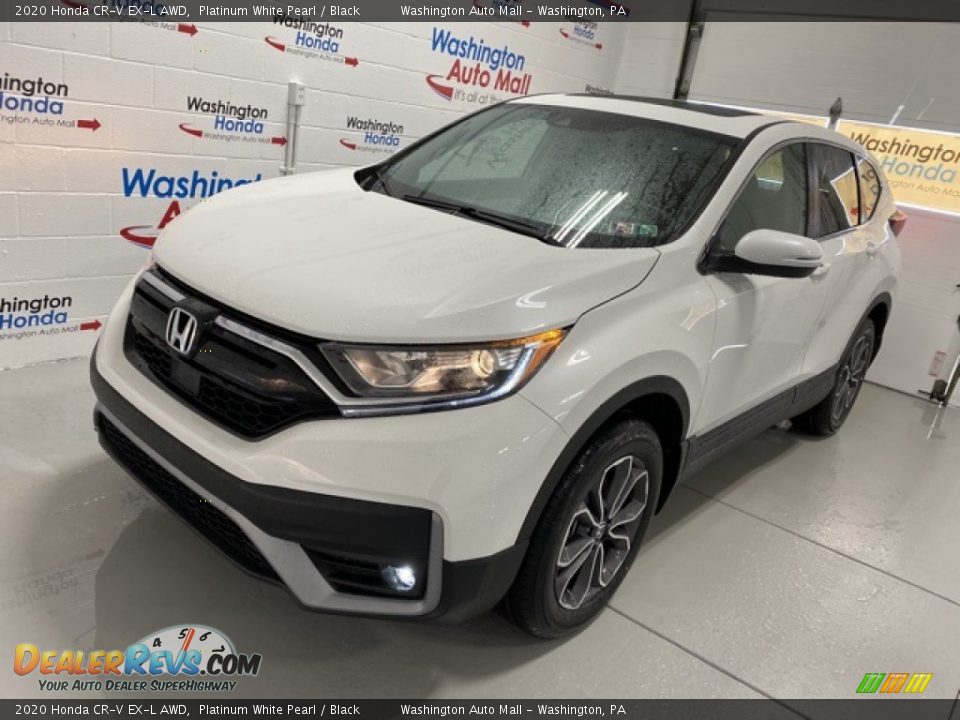 2020 Honda CR-V EX-L AWD Platinum White Pearl / Black Photo #4