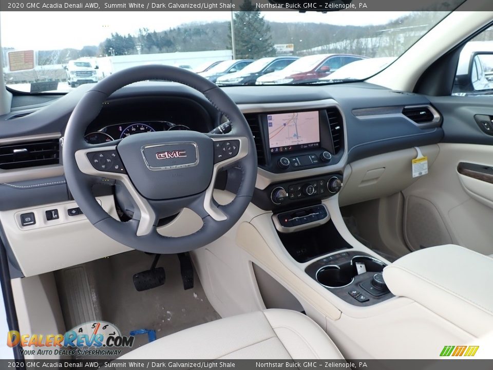 Dark Galvanized/Light Shale Interior - 2020 GMC Acadia Denali AWD Photo #15