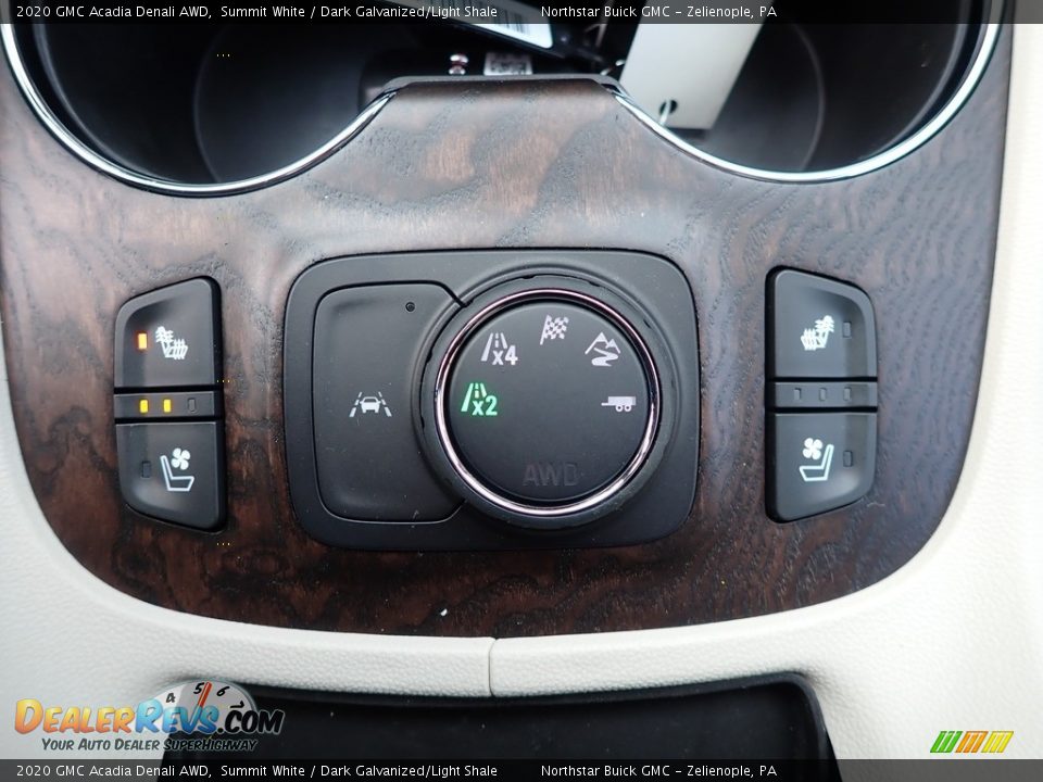 Controls of 2020 GMC Acadia Denali AWD Photo #20