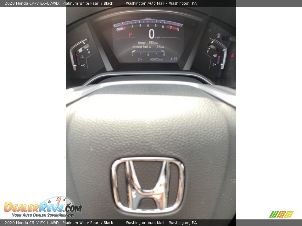 2020 Honda CR-V EX-L AWD Platinum White Pearl / Black Photo #28