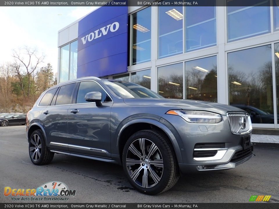 2020 Volvo XC90 T6 AWD Inscription Osmium Gray Metallic / Charcoal Photo #1