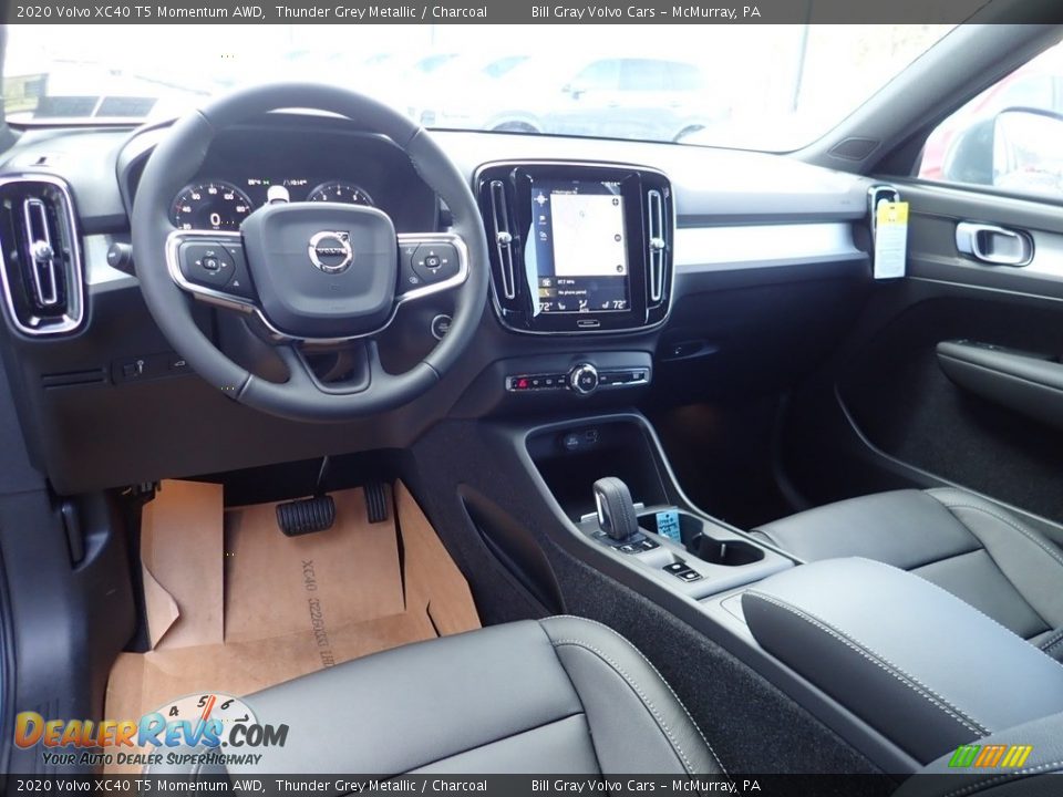 2020 Volvo XC40 T5 Momentum AWD Thunder Grey Metallic / Charcoal Photo #9