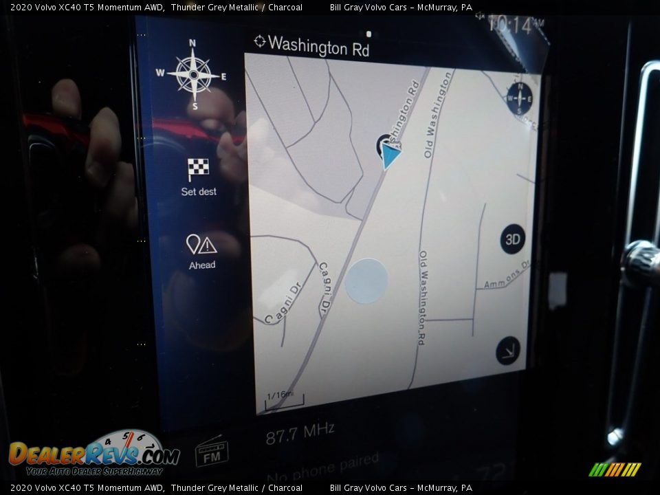 2020 Volvo XC40 T5 Momentum AWD Thunder Grey Metallic / Charcoal Photo #13