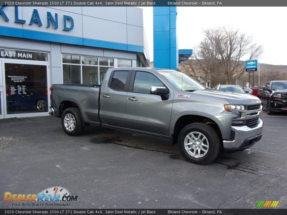 2020 Chevrolet Silverado 1500 LT Z71 Double Cab 4x4 Satin Steel Metallic / Jet Black Photo #1