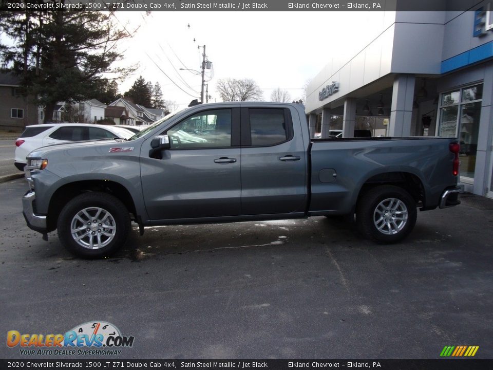 2020 Chevrolet Silverado 1500 LT Z71 Double Cab 4x4 Satin Steel Metallic / Jet Black Photo #8