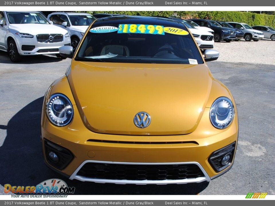 2017 Volkswagen Beetle 1.8T Dune Coupe Sandstorm Yellow Metallic / Dune Gray/Black Photo #3