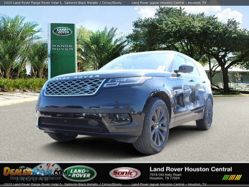 2020 Land Rover Range Rover Velar S Santorini Black Metallic / Cirrus/Ebony Photo #1
