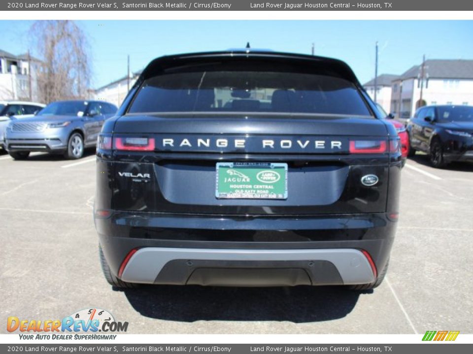 2020 Land Rover Range Rover Velar S Santorini Black Metallic / Cirrus/Ebony Photo #7