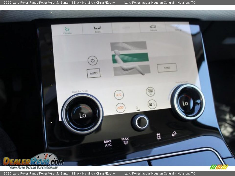 2020 Land Rover Range Rover Velar S Santorini Black Metallic / Cirrus/Ebony Photo #16