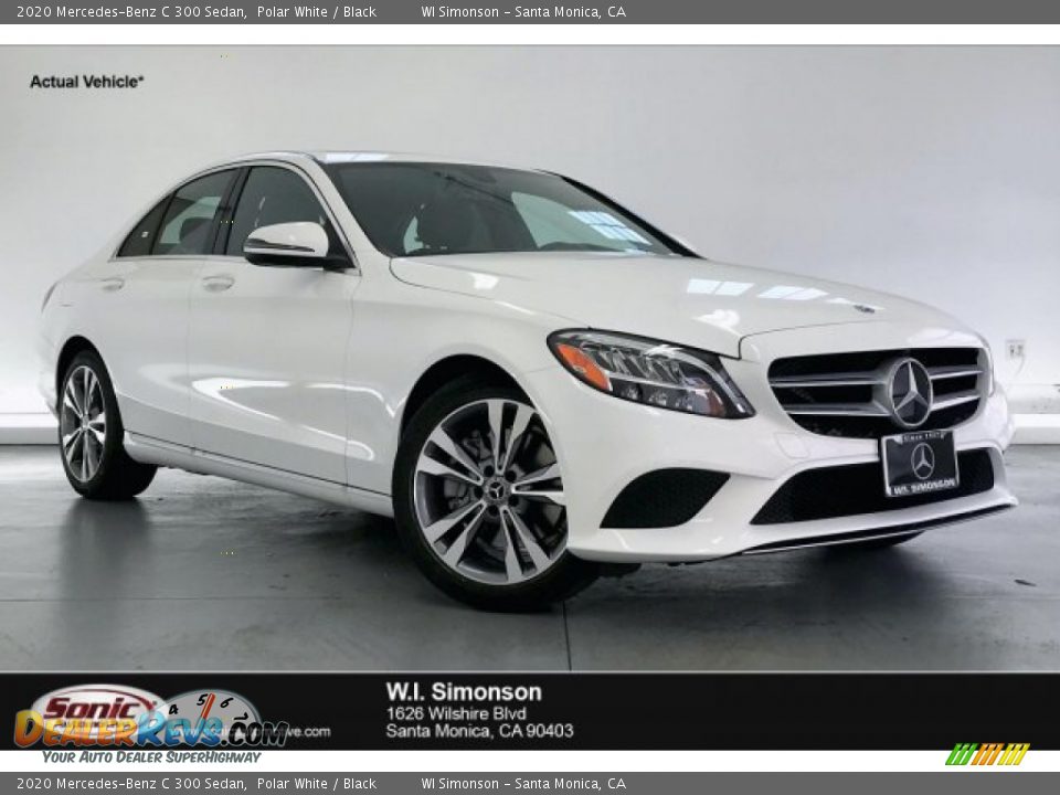 2020 Mercedes-Benz C 300 Sedan Polar White / Black Photo #1