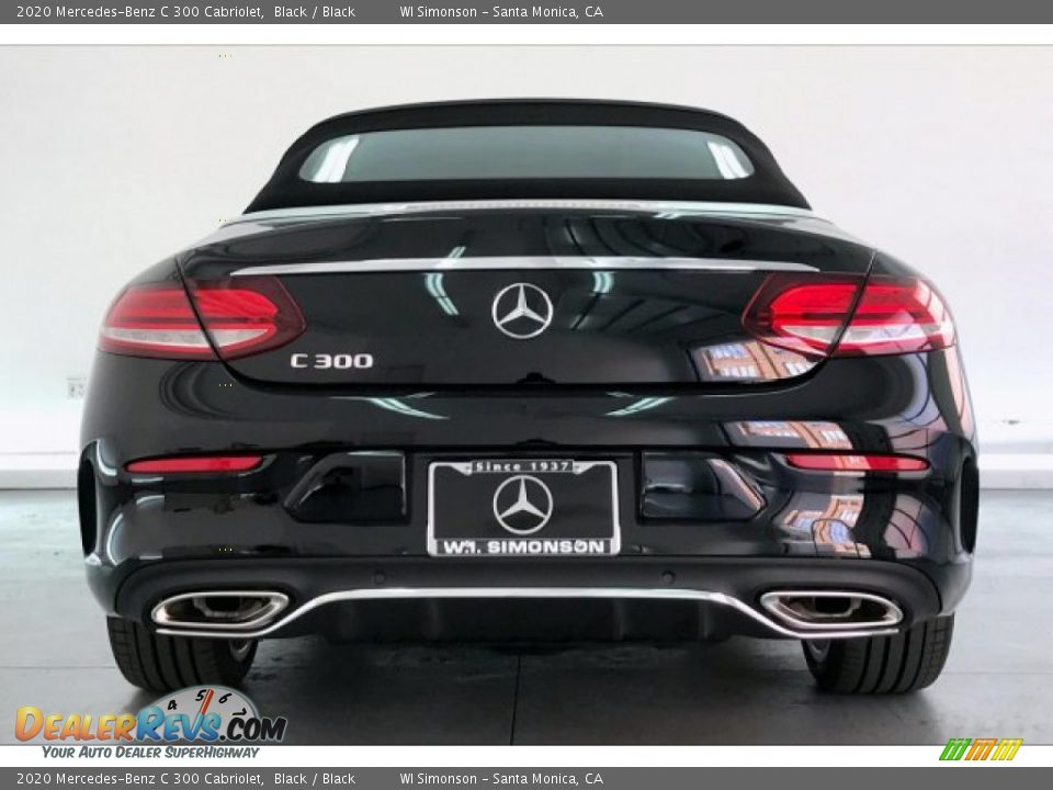 2020 Mercedes-Benz C 300 Cabriolet Black / Black Photo #3