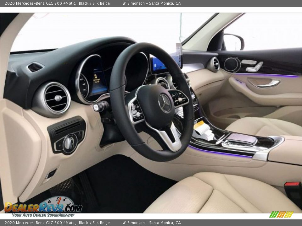2020 Mercedes-Benz GLC 300 4Matic Black / Silk Beige Photo #4